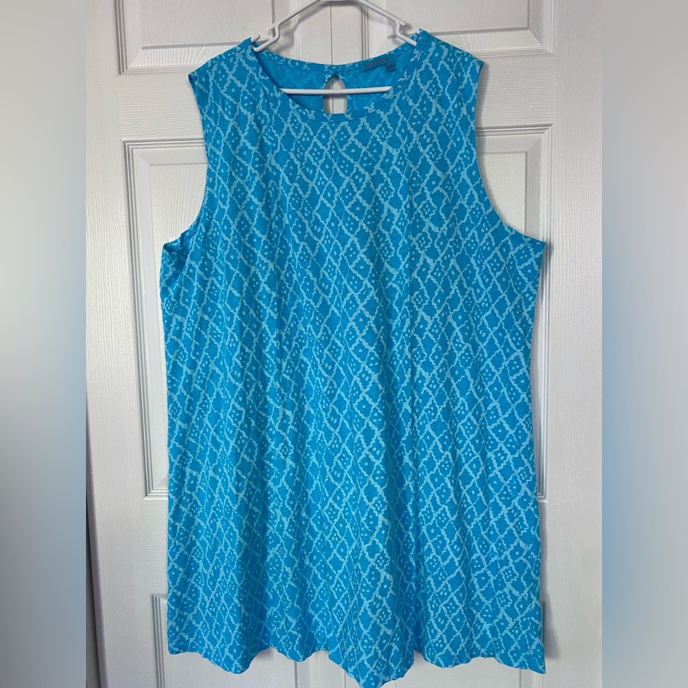 Fresh Produce Dress Women’s Summer Cotton Marissa Dress Turquoise Blue size XXXL